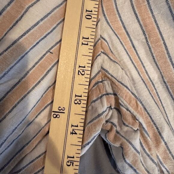 American Eagle Linen Blend High-Waisted Side Button Culottes Lined Size Medium - Picture 10 of 13